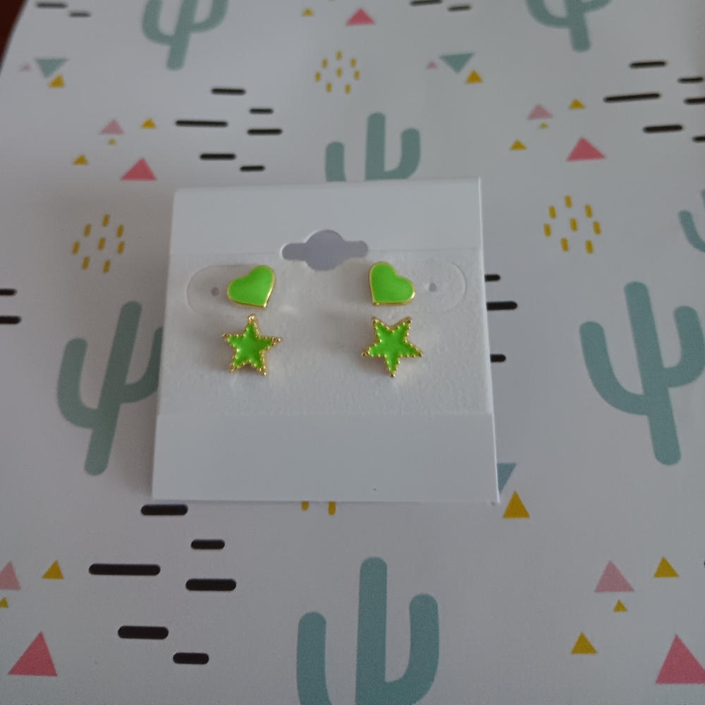Hearts & Stars Earring Set - Picture 2 of 2